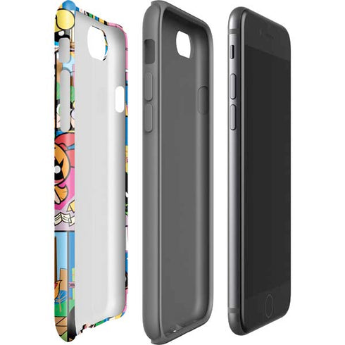 Cartoon Network Powerpuff Girls Patches iPhone SE (2nd & 3rd Gen) Pro Case