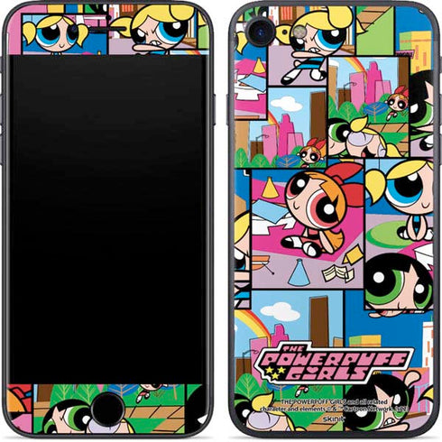 Cartoon Network Powerpuff Girls Patches iPhone SE (2nd & 3rd Gen) Skin