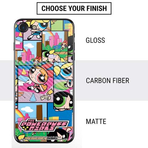 Cartoon Network Powerpuff Girls Patches iPhone SE (2nd & 3rd Gen) Skin