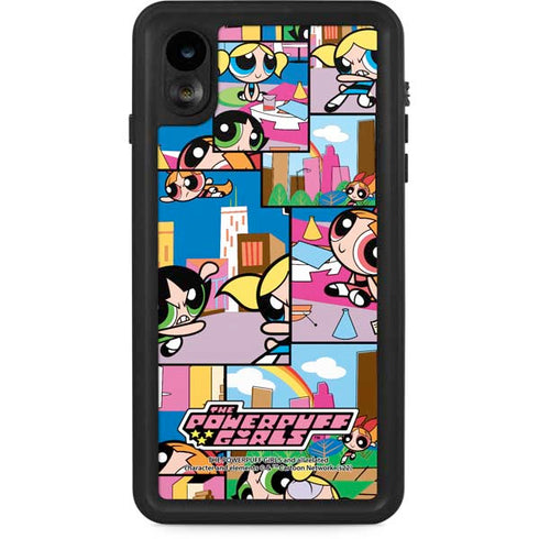 Cartoon Network Powerpuff Girls Patches iPhone XR Waterproof Case