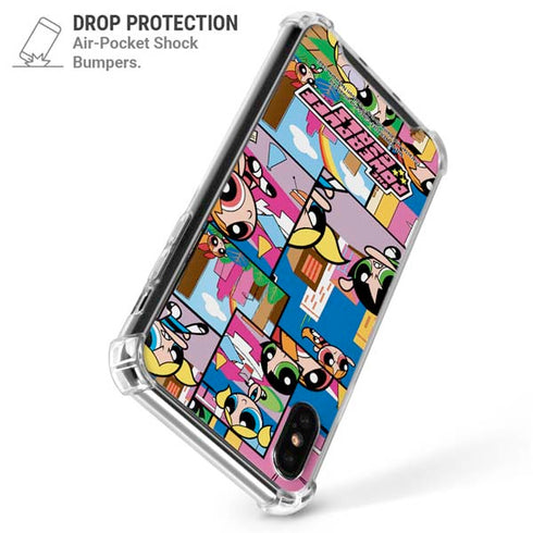 Cartoon Network Powerpuff Girls Patches iPhone XS Max Clear Case