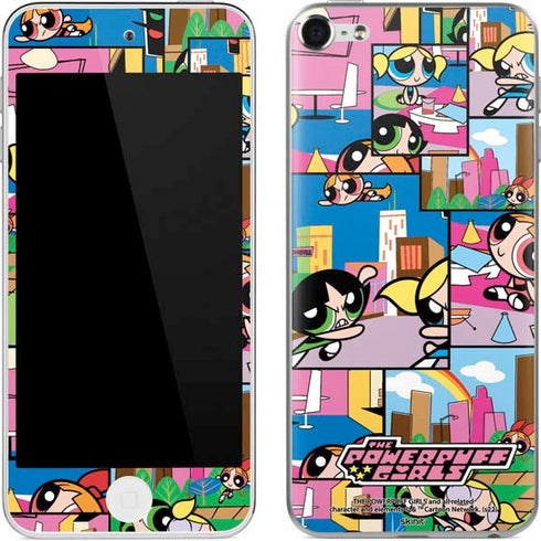 Cartoon Network Powerpuff Girls Patches Apple iPod Skin