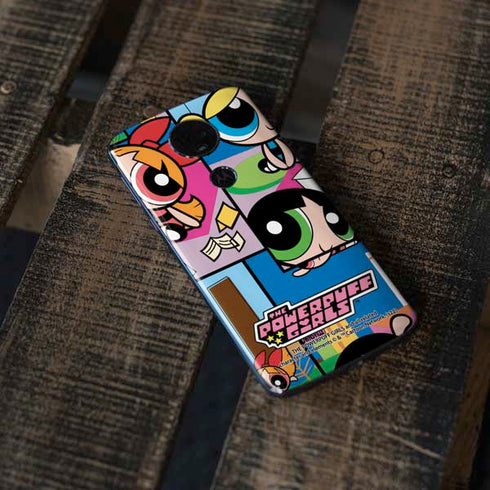 Cartoon Network Powerpuff Girls Patches Moto E5 Plus Skin