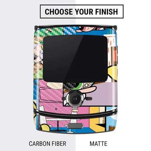 Cartoon Network Powerpuff Girls Patches Motorola RAZR Skin