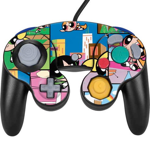 Cartoon Network Powerpuff Girls Patches Nintendo GameCube Controller Skin