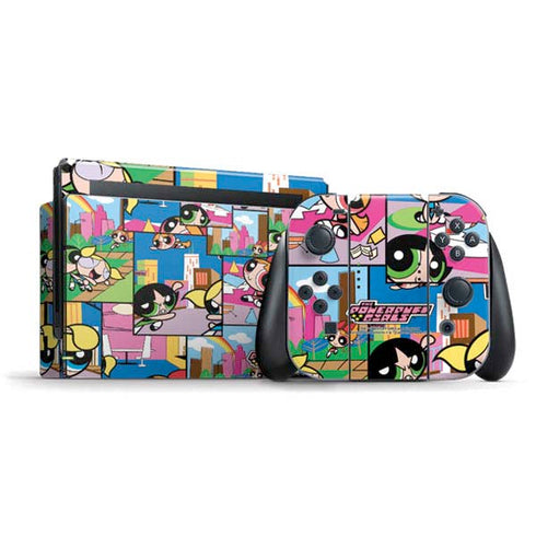 Cartoon Network Powerpuff Girls Patches Nintendo Switch Bundle Skin