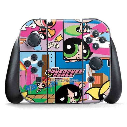 Cartoon Network Powerpuff Girls Patches Nintendo Switch (2017-2021) Joy-Con Controller Skin