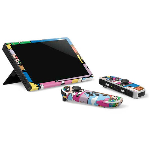 Cartoon Network Powerpuff Girls Patches Nintendo Switch OLED (2021) Skin