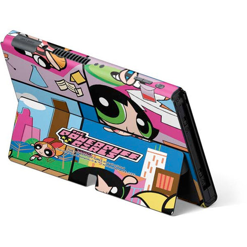 Cartoon Network Powerpuff Girls Patches Nintendo Switch OLED (2021) Skin