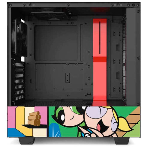 Cartoon Network Powerpuff Girls Patches NZXT H510 Compact ATX Mid-Tower Case Skin