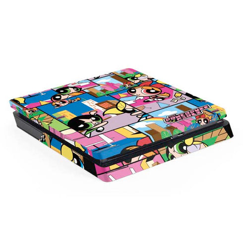 Cartoon Network Powerpuff Girls Patches PS4 Slim Skin
