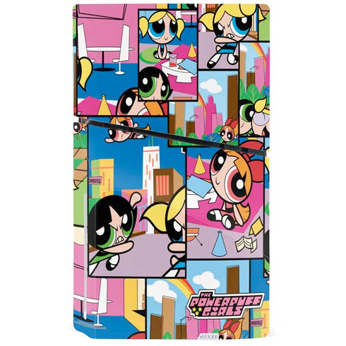 Cartoon Network Powerpuff Girls Patches PS5 Slim Disk Console Skin