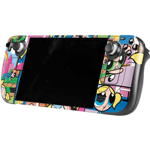 Cartoon Network Powerpuff Girls Patches Steam Deck Handheld Gaming Computer Skin