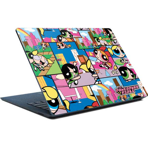 Cartoon Network Powerpuff Girls Patches Surface Laptop Skin