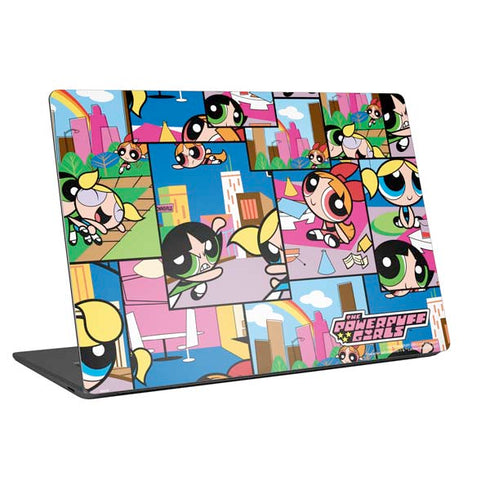 Cartoon Network Powerpuff Girls Patches Universal Laptop 16.6in (13.4 x 9.7in) Skin