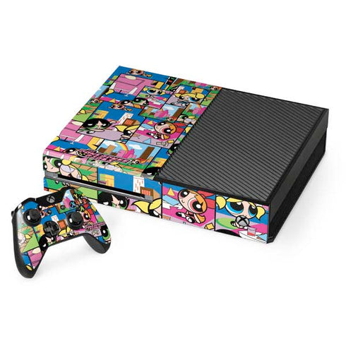 Cartoon Network Powerpuff Girls Patches Xbox One Console and Controller Bundle Skin