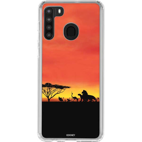 Disney The Lion King Pride Rock Crew Galaxy A21 Clear Case