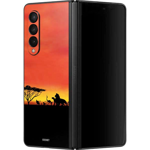 Disney The Lion King Pride Rock Crew Galaxy Z Fold3 5G Skin
