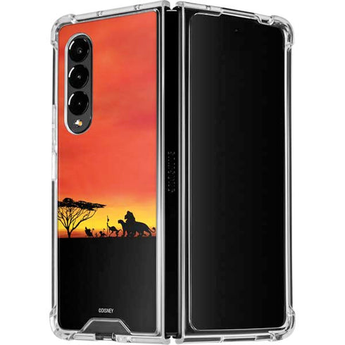 Disney The Lion King Pride Rock Crew Galaxy Z Fold4 5G Clear Case