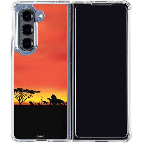 Disney The Lion King Pride Rock Crew Galaxy Z Fold5 5G Clear Case