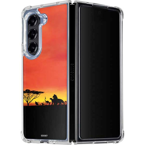 Disney The Lion King Pride Rock Crew Galaxy Z Fold5 5G Clear Case