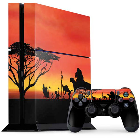 Disney The Lion King Pride Rock Crew PS4 Console and Controller Bundle Skin