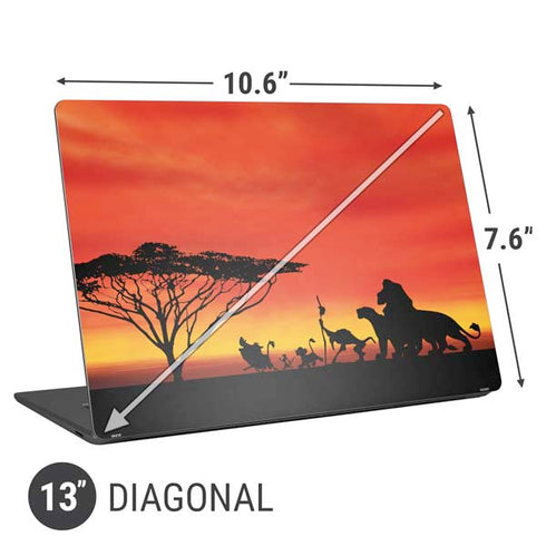Disney The Lion King Pride Rock Crew Universal Laptop 13in (10.6 x 7.6in) Skin