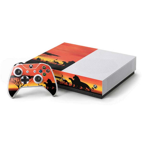 Disney The Lion King Pride Rock Crew Xbox One S Console and Controller Bundle Skin