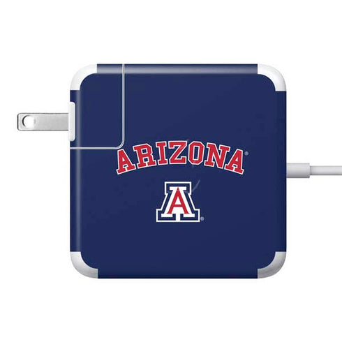 University of Arizona Primary Logo Blue 85W Power Adapter (15 and 17 inch MacBook Pro Charger) Skin