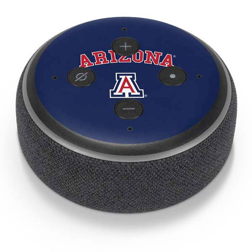 University of Arizona Primary Logo Blue Amazon Echo Dot Skin