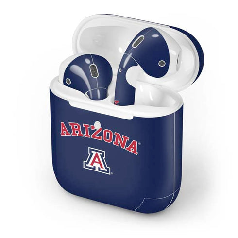 University of Arizona Primary Logo Blue Apple AirPods 2 Skin