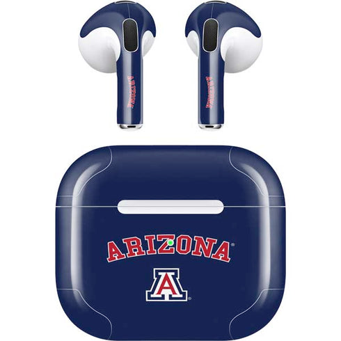University of Arizona Primary Logo Blue Apple AirPods (3rd Gen 2021) Skin