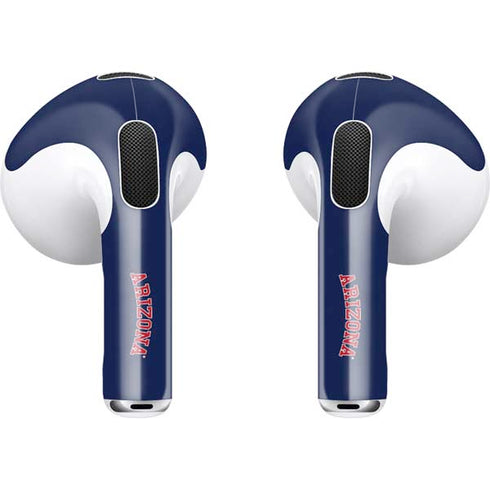 University of Arizona Primary Logo Blue Apple AirPods (3rd Gen 2021) Skin