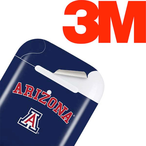 University of Arizona Primary Logo Blue Apple AirPods Skin