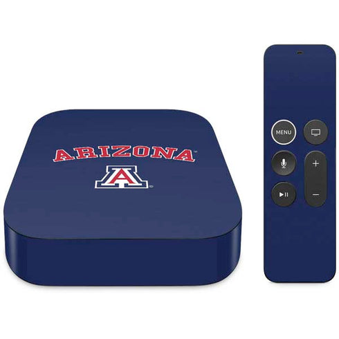 University of Arizona Primary Logo Blue Apple TV Skin