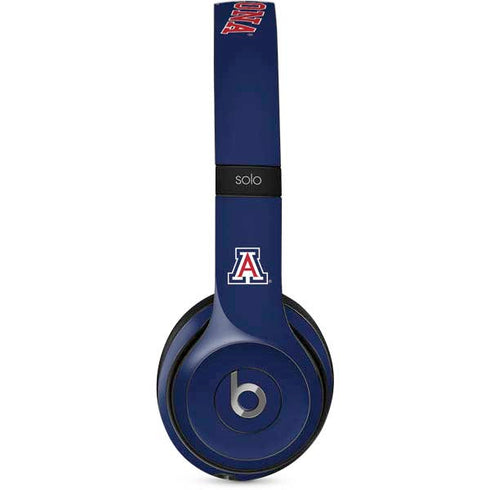 University of Arizona Primary Logo Blue Beats Solo 2 Wired Skin