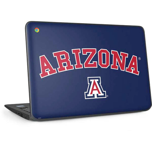 University of Arizona Primary Logo Blue HP Chromebook Skin
