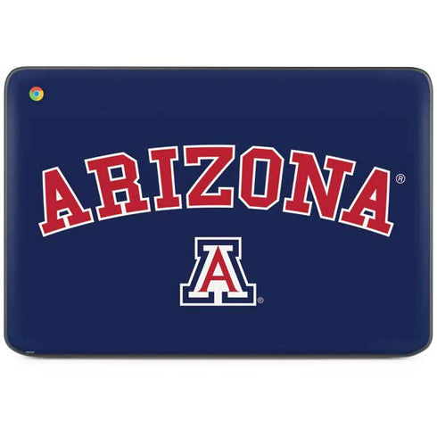 University of Arizona Primary Logo Blue HP Chromebook Skin