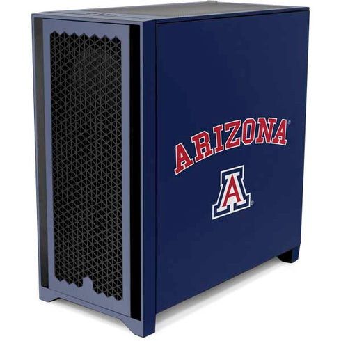University of Arizona Primary Logo Blue Corsair 4000D Tempered Glass Mid-Tower ATX Case Skin