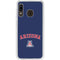 University of Arizona Primary Logo Blue Galaxy A20 Clear Case