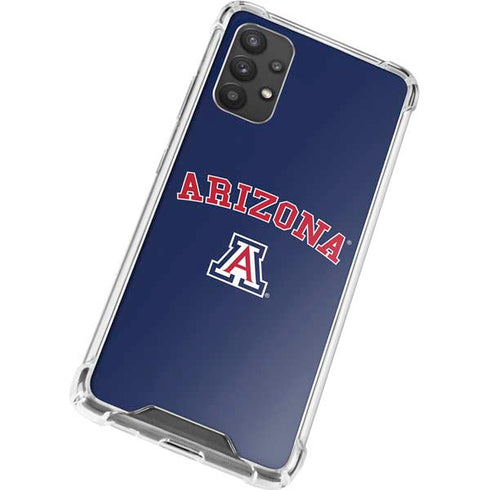University of Arizona Primary Logo Blue Galaxy A32 5G Clear Case