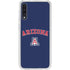 University of Arizona Primary Logo Blue Galaxy A50 Clear Case