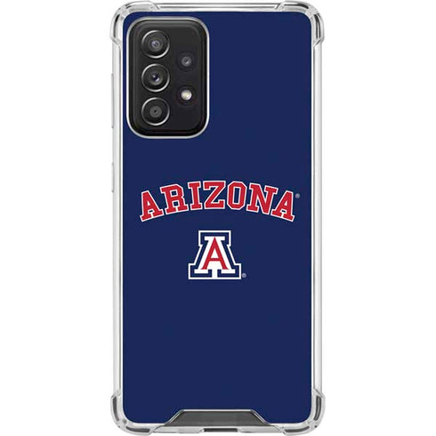 University of Arizona Primary Logo Blue Galaxy A52 5G Clear Case