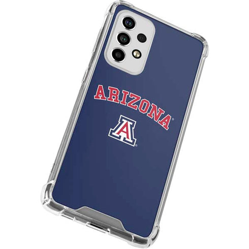 University of Arizona Primary Logo Blue Galaxy A53 5G Clear Case