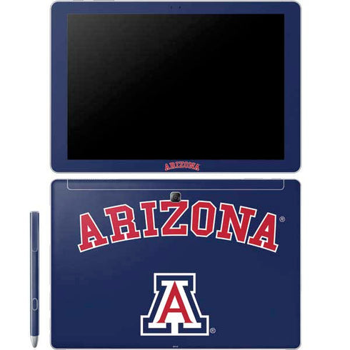 University of Arizona Primary Logo Blue Galaxy Book 12in Skin