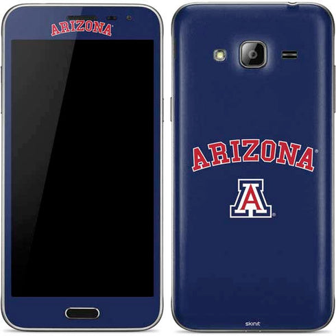 University of Arizona Primary Logo Blue Galaxy J3 Skin