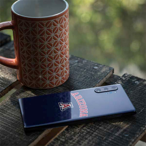 University of Arizona Primary Logo Blue Galaxy Note 10 Plus Skin