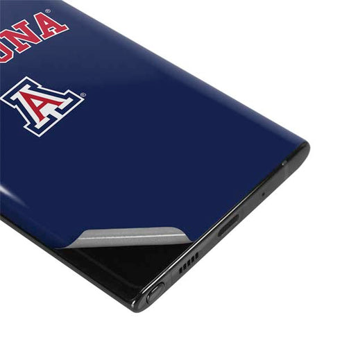 University of Arizona Primary Logo Blue Galaxy Note 10 Skin