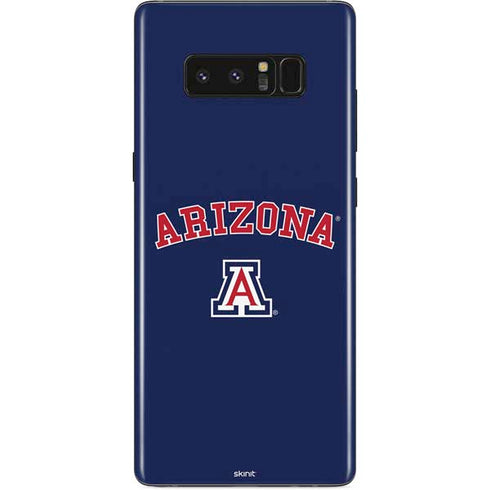 University of Arizona Primary Logo Blue Galaxy Note 8 Skin