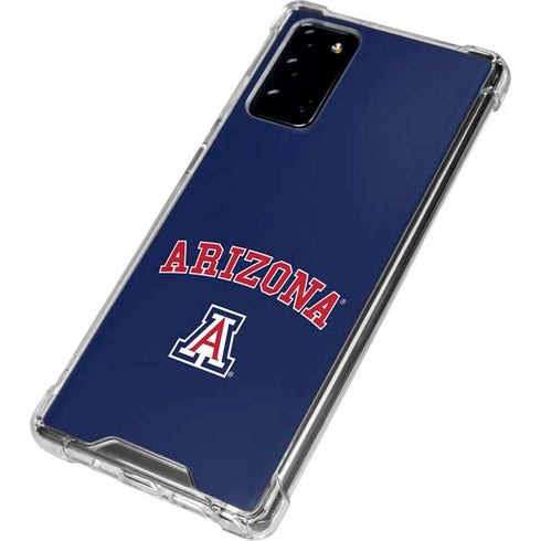 University of Arizona Primary Logo Blue Galaxy Note20 5G Clear Case